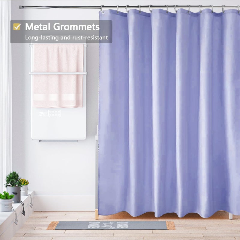 LLSCL Fabric Shower Curtain Liner with Magnets, Waterproof Hotel Quality, 72 x 72 Machine Washable - Image 2